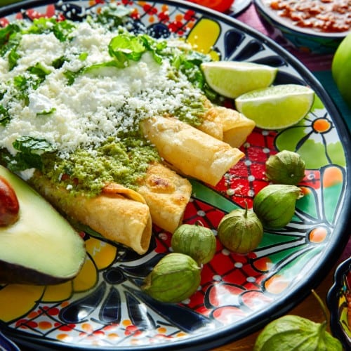 Enchiladas Verdes.